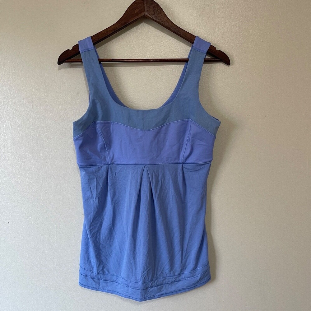 Lululemon Elevate Tank Top Womens‎ 10 Athleisure Activewear Gym Yoga Periwinkle